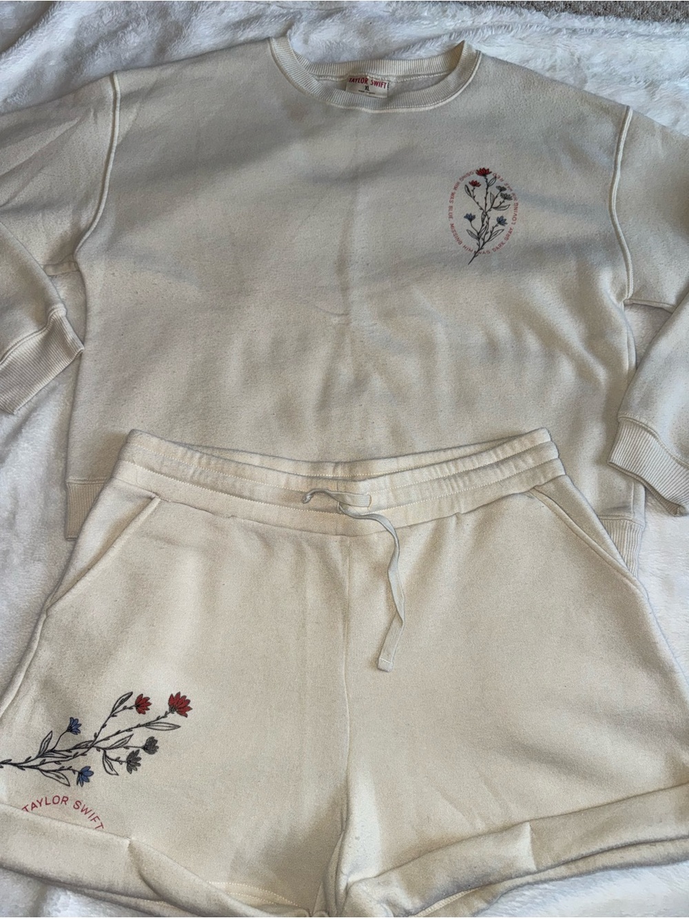 “Loving him was red” official Taylor swift sweatshirt and shorts set